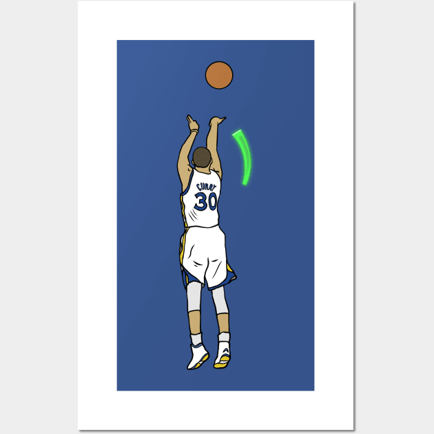 Steph Curry Green Release Wall Art by rattraptees